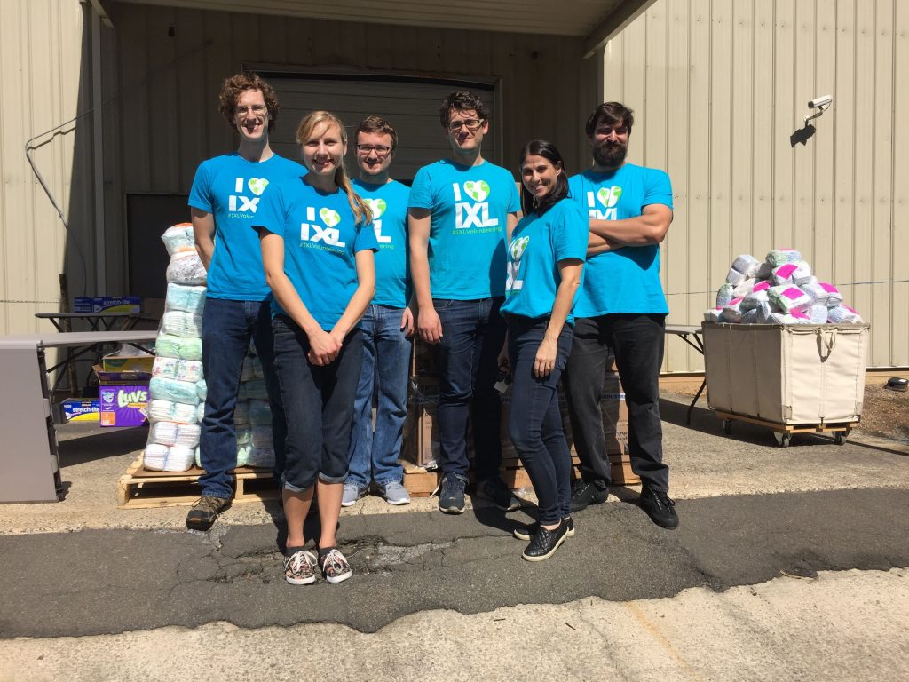 Diaper Duty IXLers Volunteer at the Diaper Bank of NC IXL Official Blog