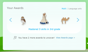 Student dashboard awards