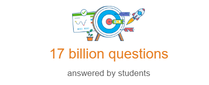 17 billion questions answered by students