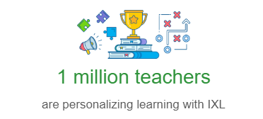 1 Million teachers personalizing learning with IXL