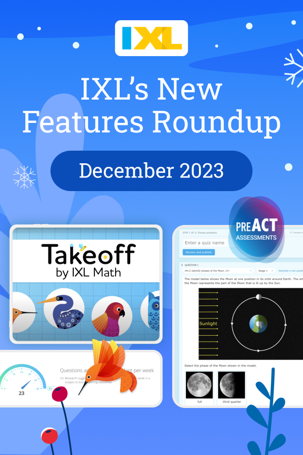 What's New on IXL December 2023